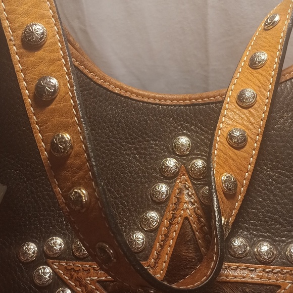 Montana Silversmiths Star Leather Purse - Picture 7 of 14